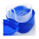 2X Dark Blue Denture Case, with Strainer, Denture Bath Box False Teeth Storage Box with Basket Net Container Holder 6