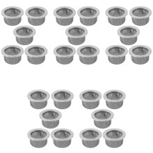Premium Double Screen Filter for Cocktails Smoker, Washable Stainless Mesh Screen Filter Bowl for Whiskey Smoker 25Pcs