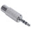 4X, 3.5mm Stereo Male to RCA Mono Female Audio Adapter,Silver 3
