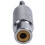 4X, 3.5mm Stereo Male to RCA Mono Female Audio Adapter,Silver 5