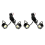 4 Pcs White LED Motorcycle Headlight Spotlight Driving Daytime Running Light Lamp 1