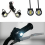 4 Pcs White LED Motorcycle Headlight Spotlight Driving Daytime Running Light Lamp 7