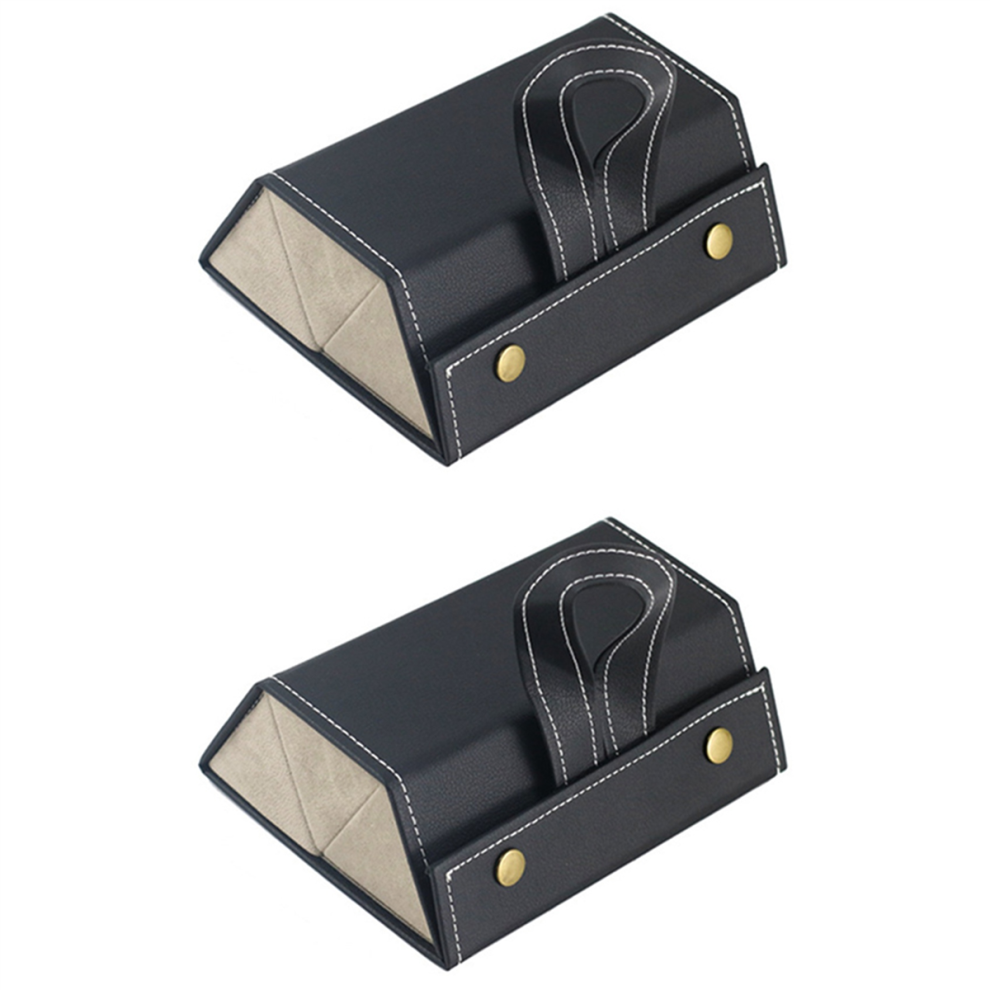 Exogio 2X Sunglasses Organizer 3 Slots Travel Glasses Case Multiple Pairs Eyeglasses Storage Box Hanging Eyewear Holder