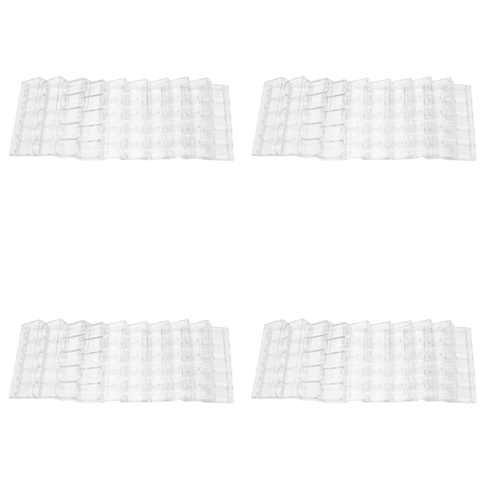 Photos - Dining Table 40Pcs Professional Acrylic Poker Chips 100 Chip Trays (Without Cover)