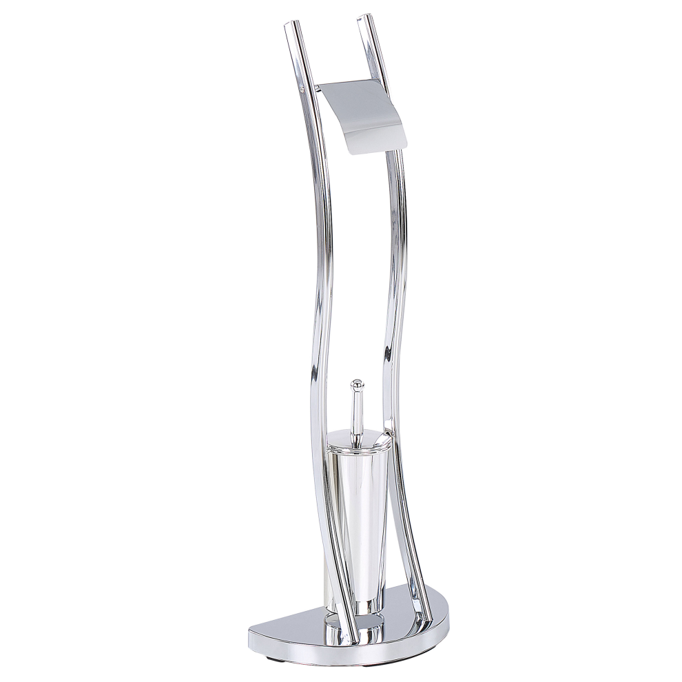 Toilet Roll and Brush Holder SOACHA Metal Silver