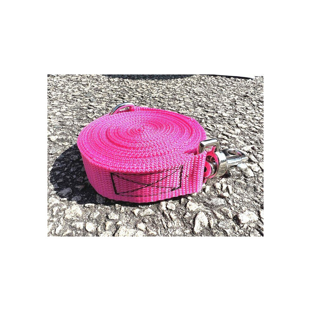 ((3metre Pink)) Dog Lead Horse Training Recall Walk Long Leash