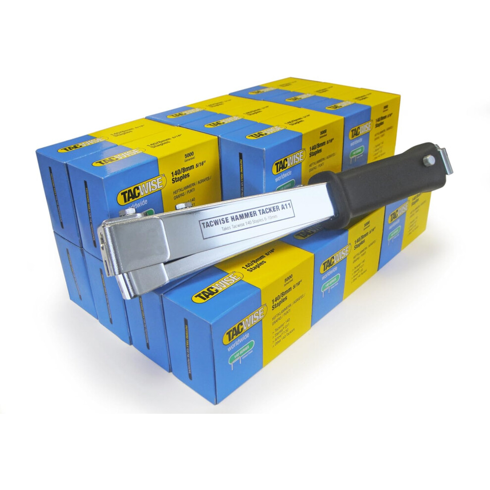 Tacwise 1179 A11 Hammer Tacker with 75,000 140/8mm Staples