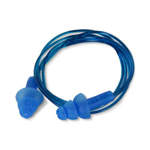 QED BEESWIFT QED CORDED DETECTABLE EAR PLUGS BLUE