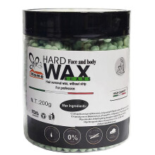 (Green Tea) Hard Wax Beads Hair Removal Wax Beans 200g Depilatory Waxing Kit For Wax Warmer