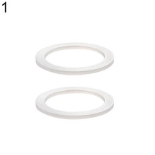 (1) 2pcs Silicone Sealing Ring Spacer Coffee Accessories Replacement For Moka Pot