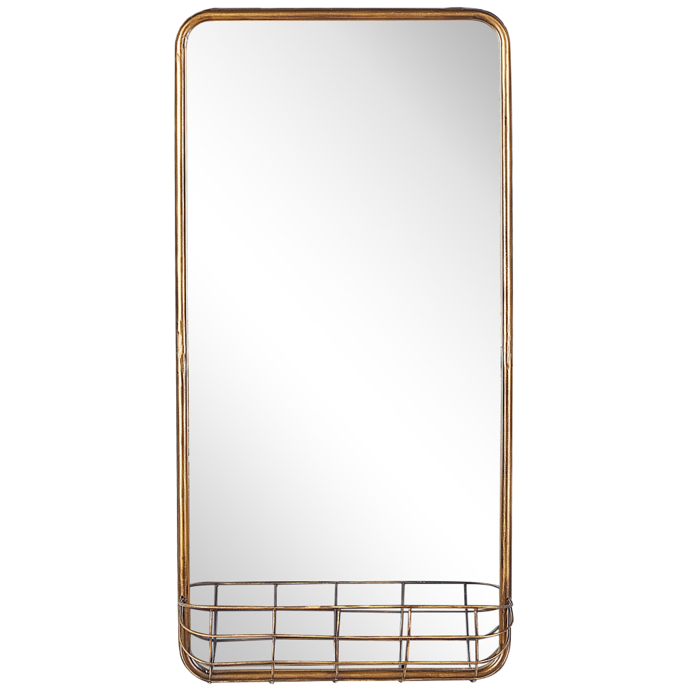 Wall Mirror MACON 40 cm 80 cm Metal Gold