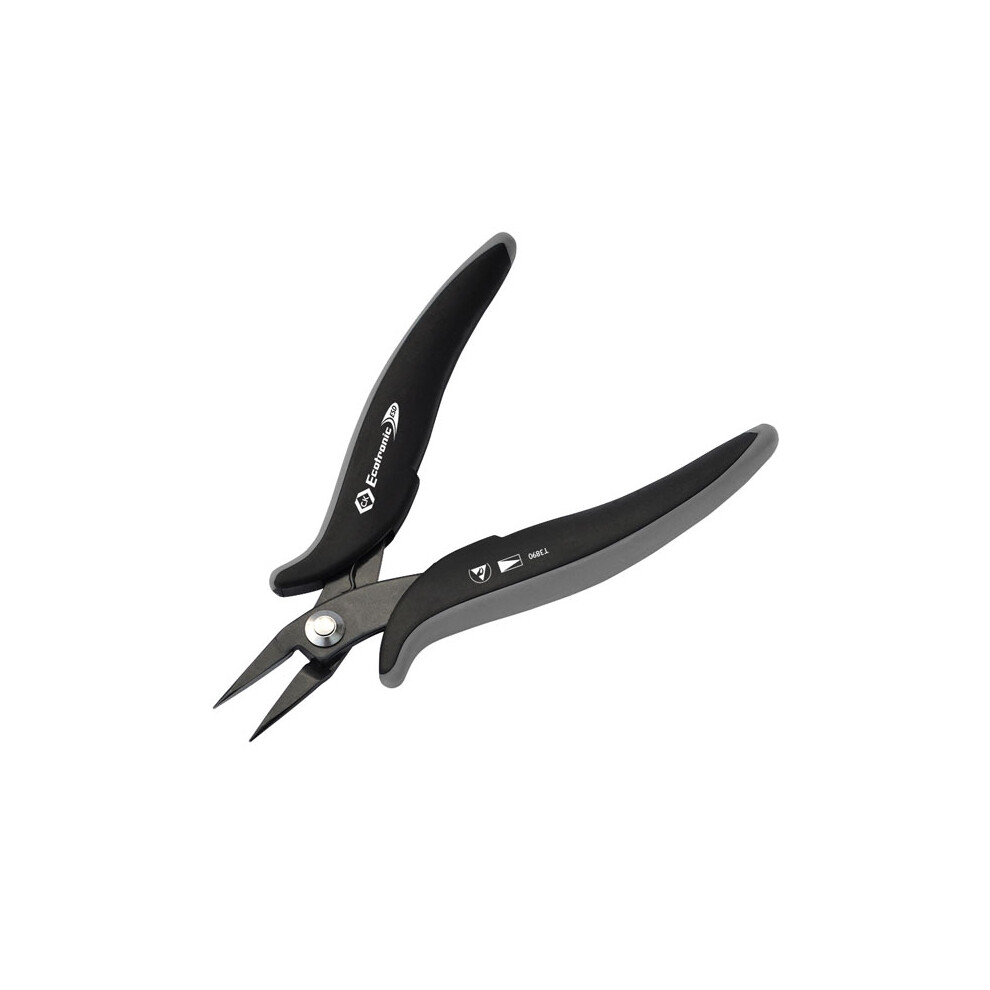 CK Tools T3890 Ecotronic ESD Short Snipe Nose Pliers
