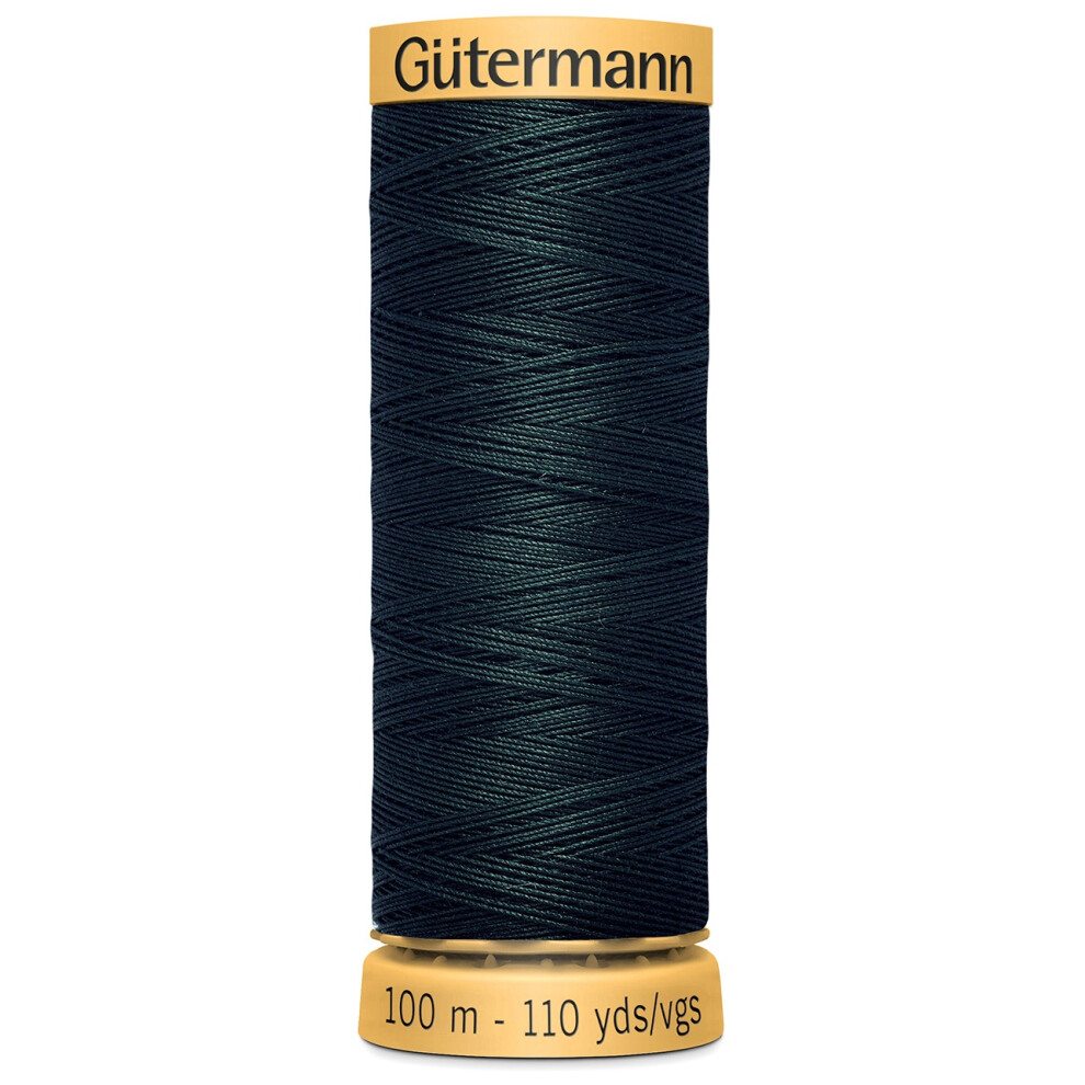 Gutermann Natural Cotton Thread 110yd-Dark Green 103C-8080