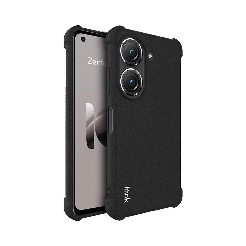 (Black) Imak For Asus Zenfone 10 5G Matte Phone Protective Case Soft Tpu Shockproof Back Cover Black 9152336787481