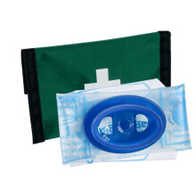 CLICK MEDICAL RESUSCIADE FACE SHIELD IN POUCH GREEN