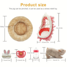 (11.94cm, silicone pig) 11.94cm Silicone Pig Doll Toy, Animals Toy Realistic Pig, Full Simulation Piglet