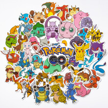 (50pcs) New Pokemon Anime Stationary Set Pikachu Cartoon Pencil Ruler Eraser Pencil Sharpener Mini Notebook Set Student Figure Toys Gift