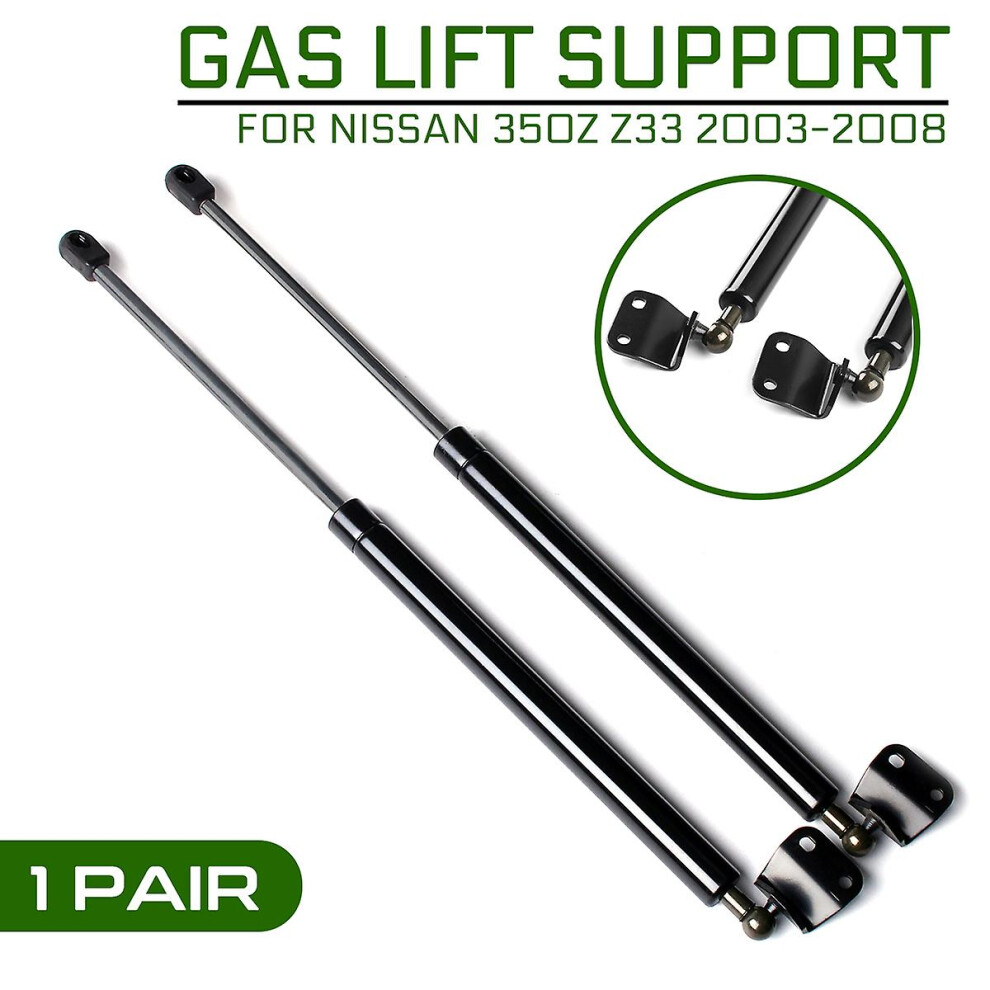 2 X For Nissan 350Z Z33 2003-2008 Strut Bars Car Rear Tailgate Gas Strut Bars Trunk Support With Black 9033322545271