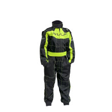 (Black Yellow, L) Wulfsport Cub Blue Kids Motocross Motorbike Kart Race Suit