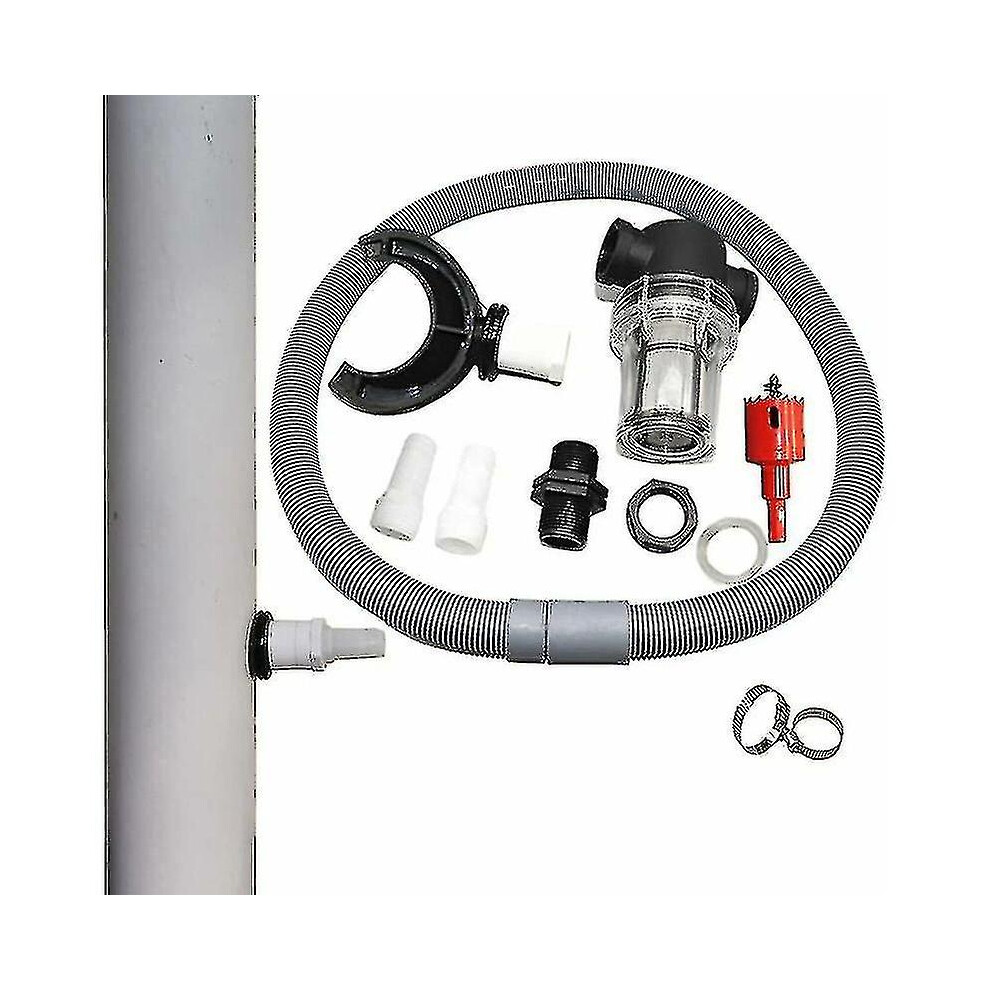 -rainwater Collector, Downspout Rain Collector 110 Mm, With Connection Pipe, Filter, Rainwater Collector To Fix On Gutter
