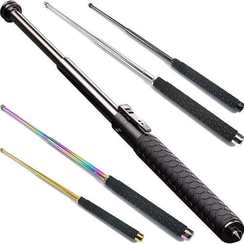 26 Inch Portable Telescopic Self-defense 3 Section Security Emergency ...