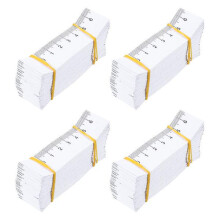 100pcs Disposable Double-sided Paper Tape Measure Wound Measuring Rulers