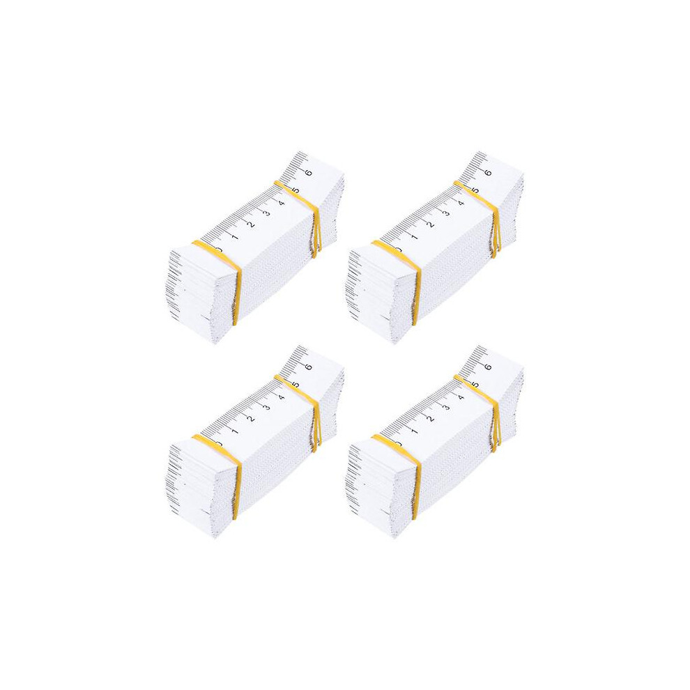 100pcs Disposable Double-sided Paper Tape Measure Wound Measuring Rulers