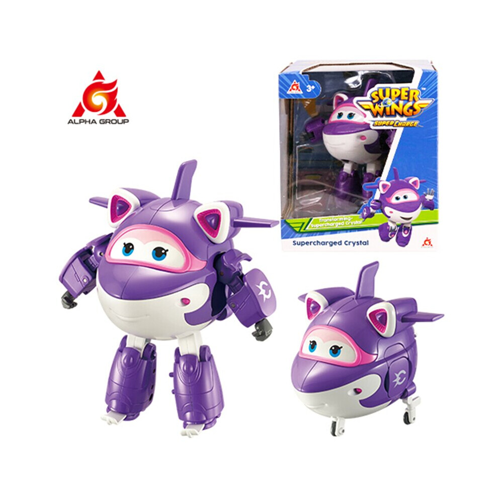 Maxpower (Crystal) Super Wings 5 Inches Transforming Jett Dizzy Donnie Deformation Airplane