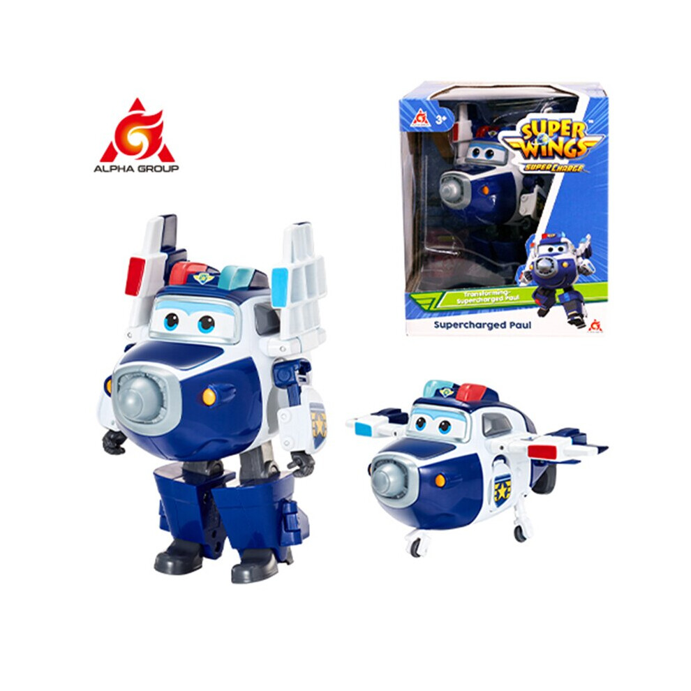 (Supercharged Paul) Super Wings 5 Inches Transforming Jett Dizzy Donnie Deformation Airplane