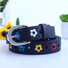 (90cm, 46) Children Belt Kids Cute Peach Heart Buckle Faux Leather Belts For Girls