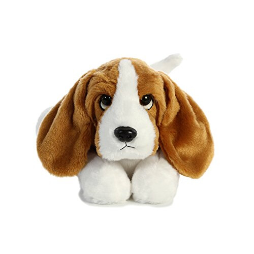 Aurora World Aurora Χαριτωμένο Λούτρινο Σκυλάκι Basset Hound - Διασκεδαστικός Σύντροφος - Καφέ 30 εκ. 1