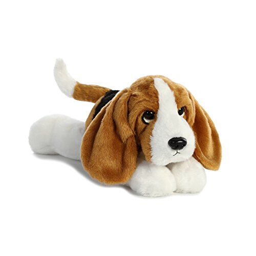 Aurora World Aurora Χαριτωμένο Λούτρινο Σκυλάκι Basset Hound - Διασκεδαστικός Σύντροφος - Καφέ 30 εκ. 2