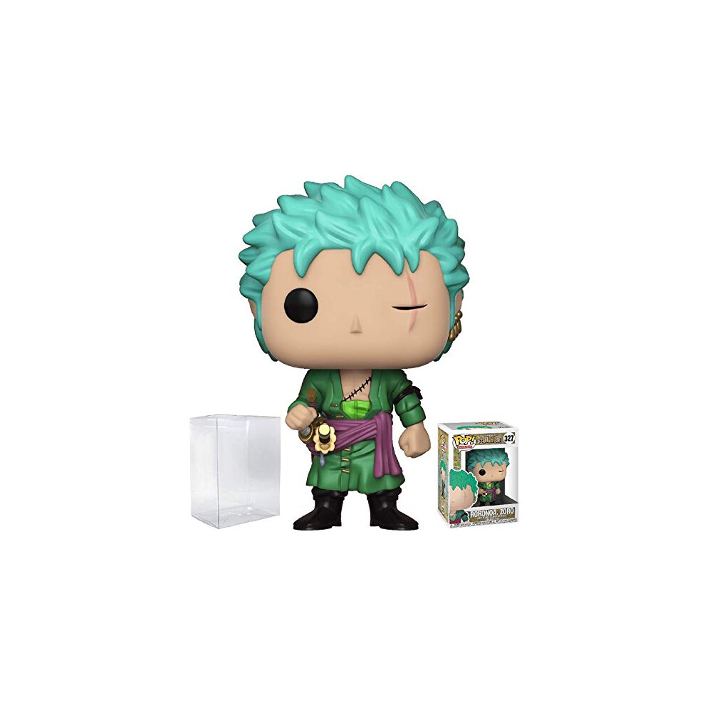 Funko Pop! Anime: One Piece - Roronoa Zoro Vinyl Figure (Bundled with Pop Box Protector Case)