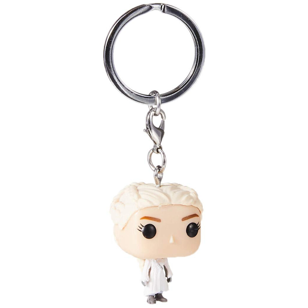 Funko Pop Keychain: Game of Thrones - Daenerys (White Coat) Collectible Figure, Multicolor