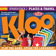 KLOO's Learn to Speak Spanish Language Card Games - Place & Travel - Pack 2 (Double Decks)