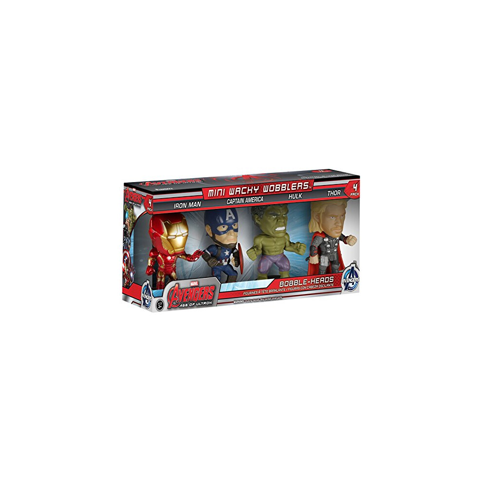 Photos - Action Figures / Transformers Funko Wacky Wobbler: Avengers 2 Mini Wobbler Action Figure  (Pack of 4)