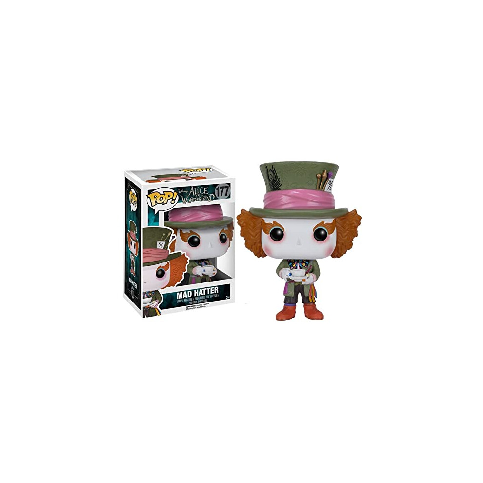 Funko POP Disney: Alice in Wonderland Action Figure - Mad Hatter,Multi