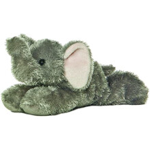 Aurora adorabile mini flopsie ellie animali di peluche - facilit giocosa - compagni senza tempo - grigio 8 pollici