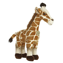 Aurora Realistische Miyoni Giraffe Stofftier Lebensechte Details Lieblicher Begleiter Braun, 44,5 cm