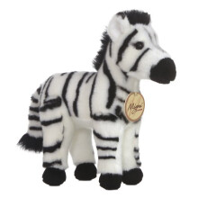 Aurora Adorable Miyoni Zebra Peluche - Dettagli Realistici - Compagnia Affettuosa - Bianco 28 cm