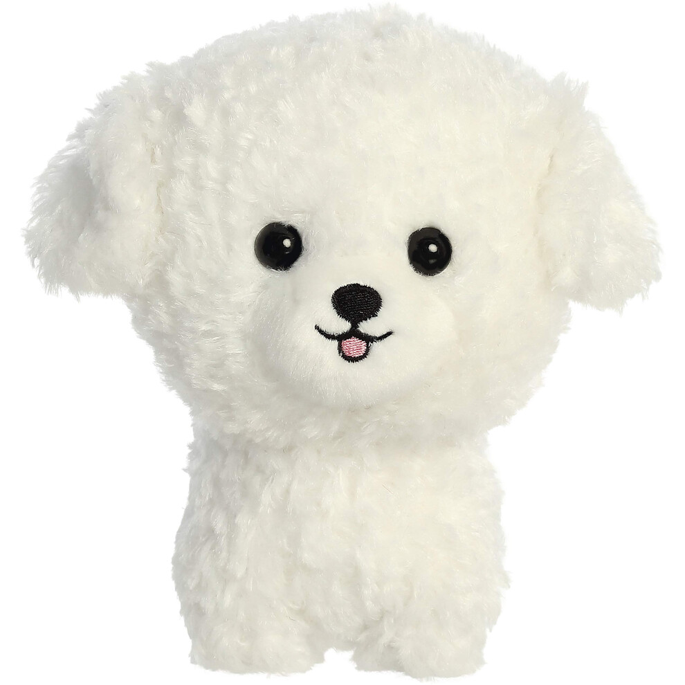 Aurora? Playful Teddy Pets? Bichon Frise Stuffed Animal - Unique Design - Endless Play - White 7 Inches