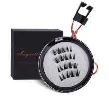 (HPD09-4) 2pairs Magnetic Lashes Eyelashes Magnetic + Clip