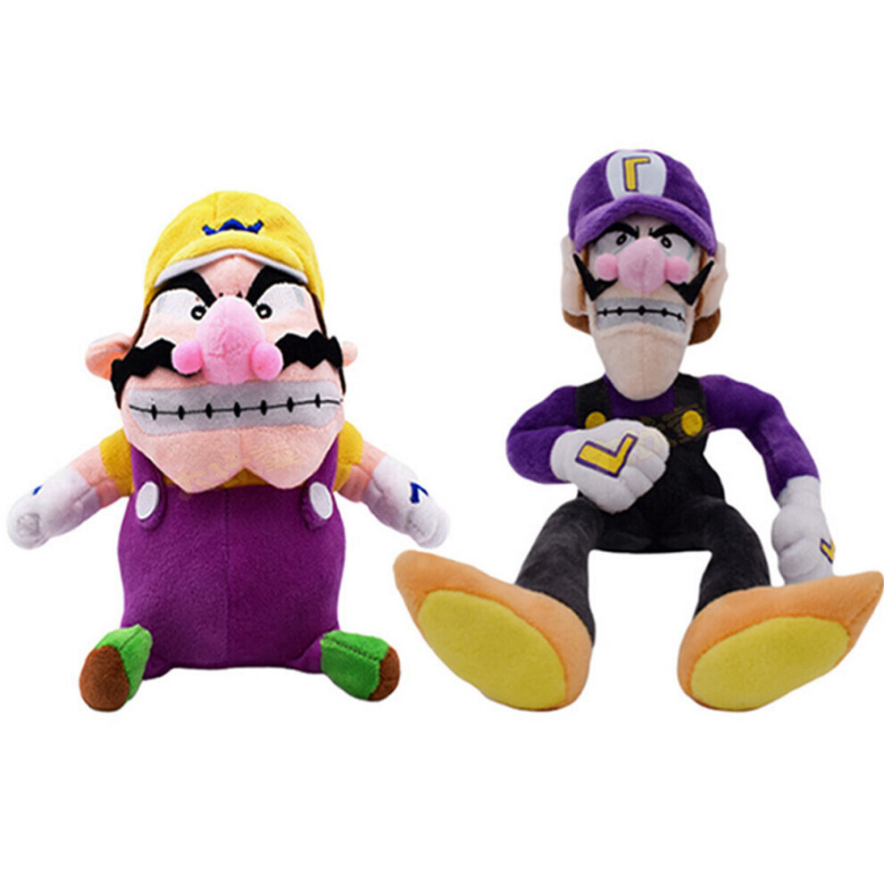 Xcsgsra 2Pcs Super Mario Wario Waluigi Plush Doll Stuffed Cartoon Toy Kids Uk