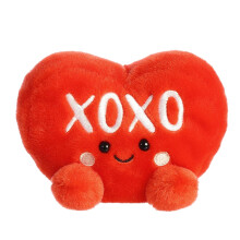 Aurora Adorable Palm Pals Candy Heart XOXO Peluche - Divertimento Pocket-Sized - Gioco in Movimento - Rosso 5 Pollici