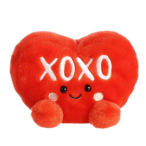 Aurora World Aurora Adorable Palm Pals Candy Heart XOXO Λούτρινο Ζώο - Τσέπης - Εύκολο Παιχνίδι - Κόκκινο 5 Ίντσες