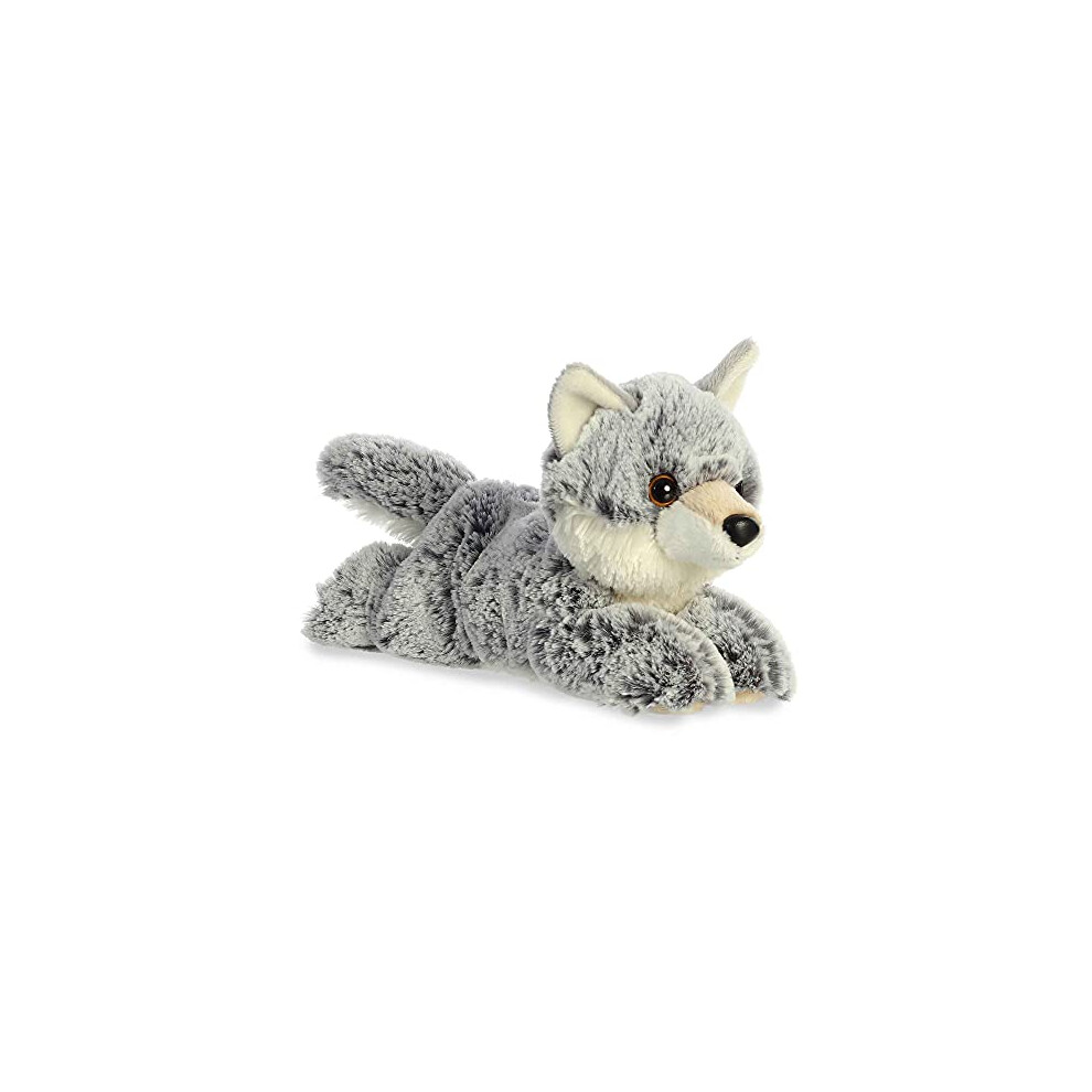 Aurora? Adorable Mini Flopsie? Winter Wolf? Stuffed Animal - Playful Ease - Timeless Companions - Gray 8 Inches