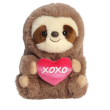 Aurora? Round Rolly Pet? XOXO Sloth? Stuffed Animal - Adorable Companions - On-The-Go Fun - Brown 6 Inches