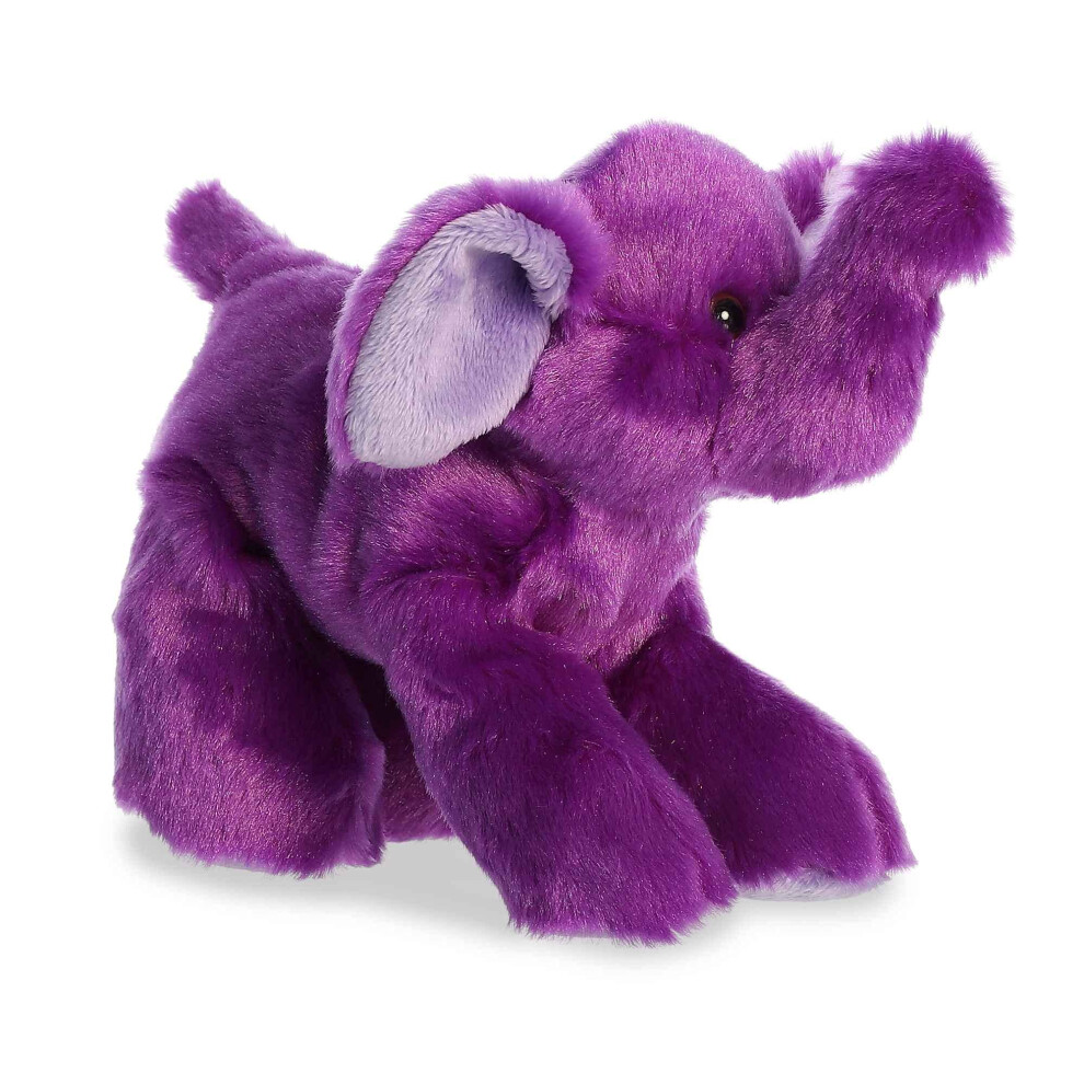 Aurora? Adorable Mini Flopsie? Violet Elephant? Stuffed Animal - Playful Ease - Timeless Companions - Purple 8 Inches