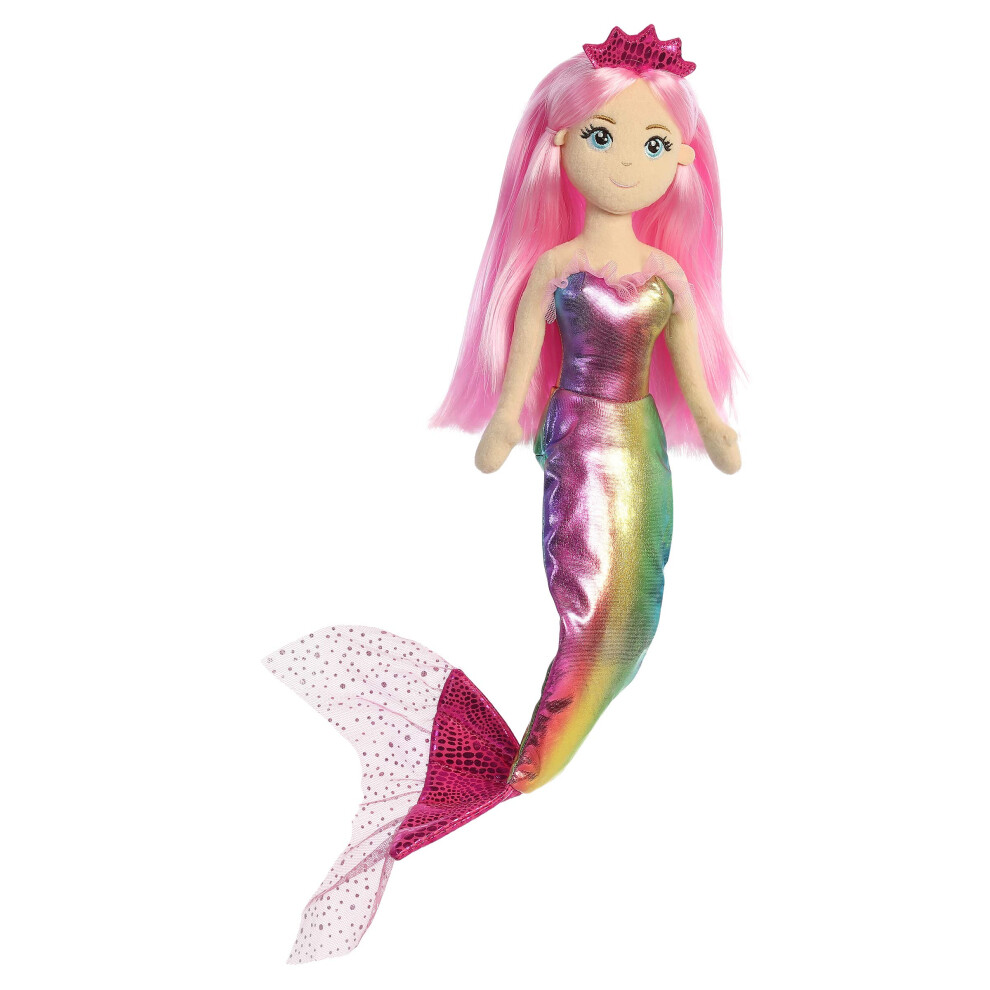 Aurora? Enchanting Sea Sparkles? Nanda Stuffed Animal - Imaginative Play - Magical Companions - Pink 18 Inches