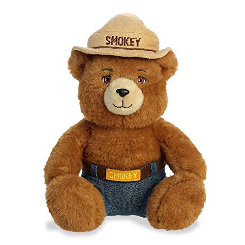 Aurora World Aurora Iconic Smokey Bear Λούτρινο - Εμπνέει Συντήρηση - Νοσταλγική Γοητεία - Καφέ 10 Ίντσες